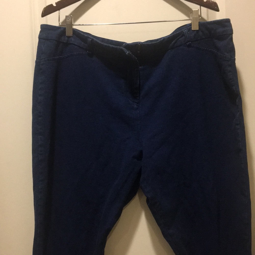 Casual Living womens High Rise Denim zip up stretchy Jean pants plus size 2X